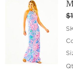 Lily Pulitzer Margot Maxi Dress Size Large